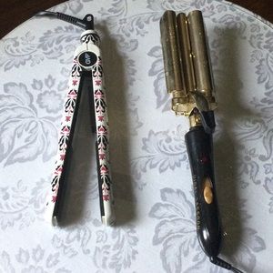 Hair Styling Tools Crimper and Straightening Iron
